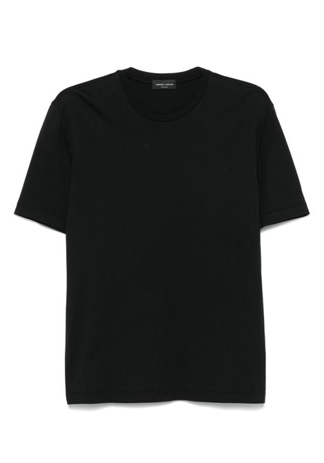 crew-neck t-shirt man black ROBERTO COLLINA | RB51021RB5109